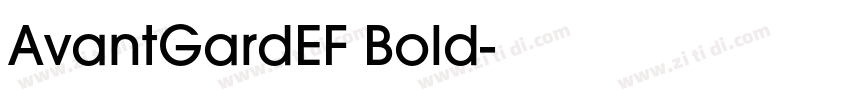 AvantGardEF Bold字体转换